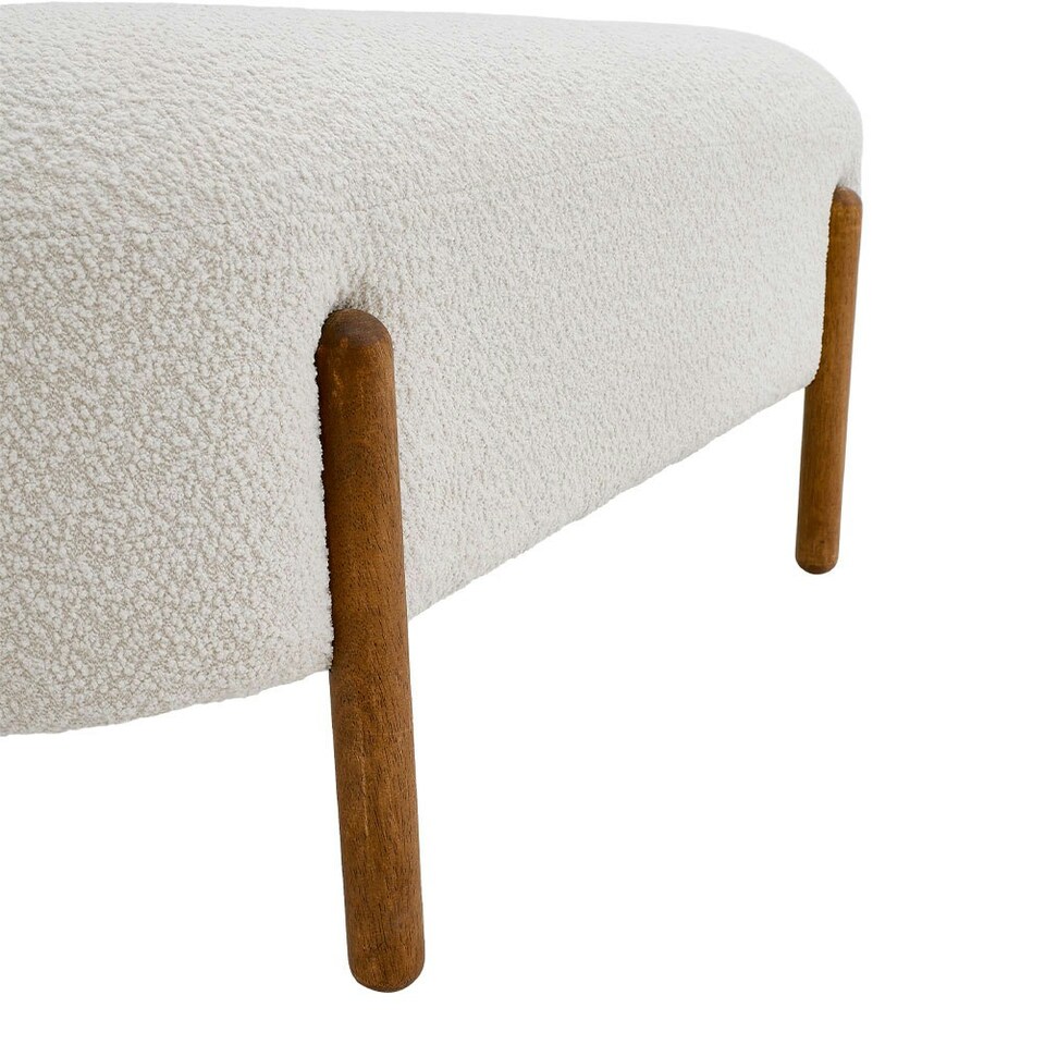image 1 of Living and Home Contemporary Upholstered Bench - Beige