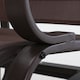 image 8 of Outsunny Outdoor Gliding Rocking Chair w/ Metal Frame for Patio, Garden, Brown