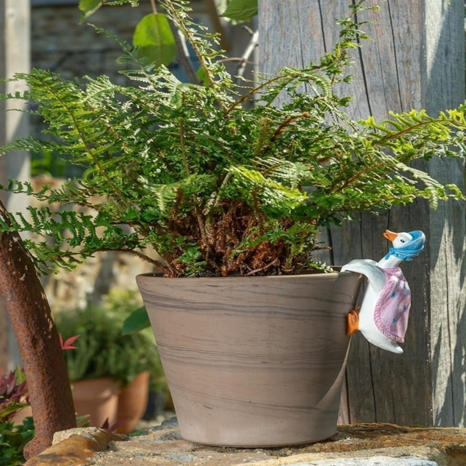 image 1 of Beatrix Potter Jemima Puddle-Duck Plant Pot Hanger - L11.5 x W5 x H6.5 cm