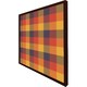 image 3 of Orange check pattern (Picture Frame) Grey | XL