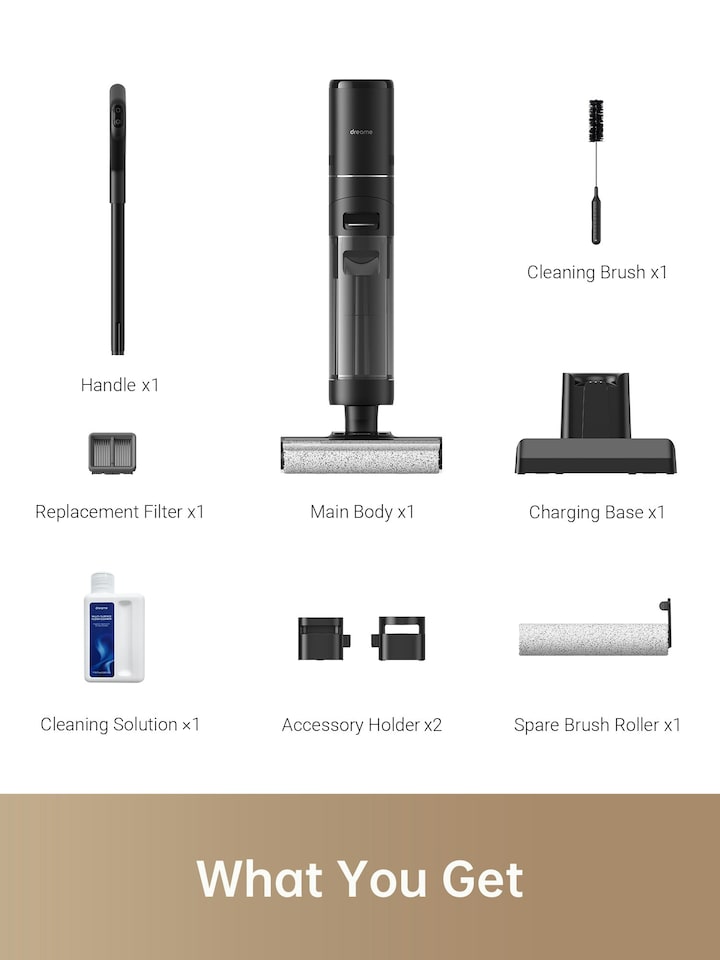 image 1 of Dreame H12 Pro Wet Dry Vacuum Cleaner, Smart Floor Cordless Vacuum Cleaner & Mop for Hard Floors with Hot Air Drying