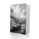 image 2 of Sloth in Bathtub Surreal Black White Bath Time Birthday Greeting Card