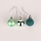 image 2 of 24pcs Turquoise Baubles 3cm PVC Set
