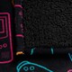 image 3 of OHS Kids Gaming Soft Fleece Sherpa Reverse Over Bed Blanket Throw, Black - 100x120cm