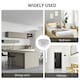 image 5 of HOMCOM Crystal Chandelier Flush Mount Ceilings Lighting Fixture for Living Room
