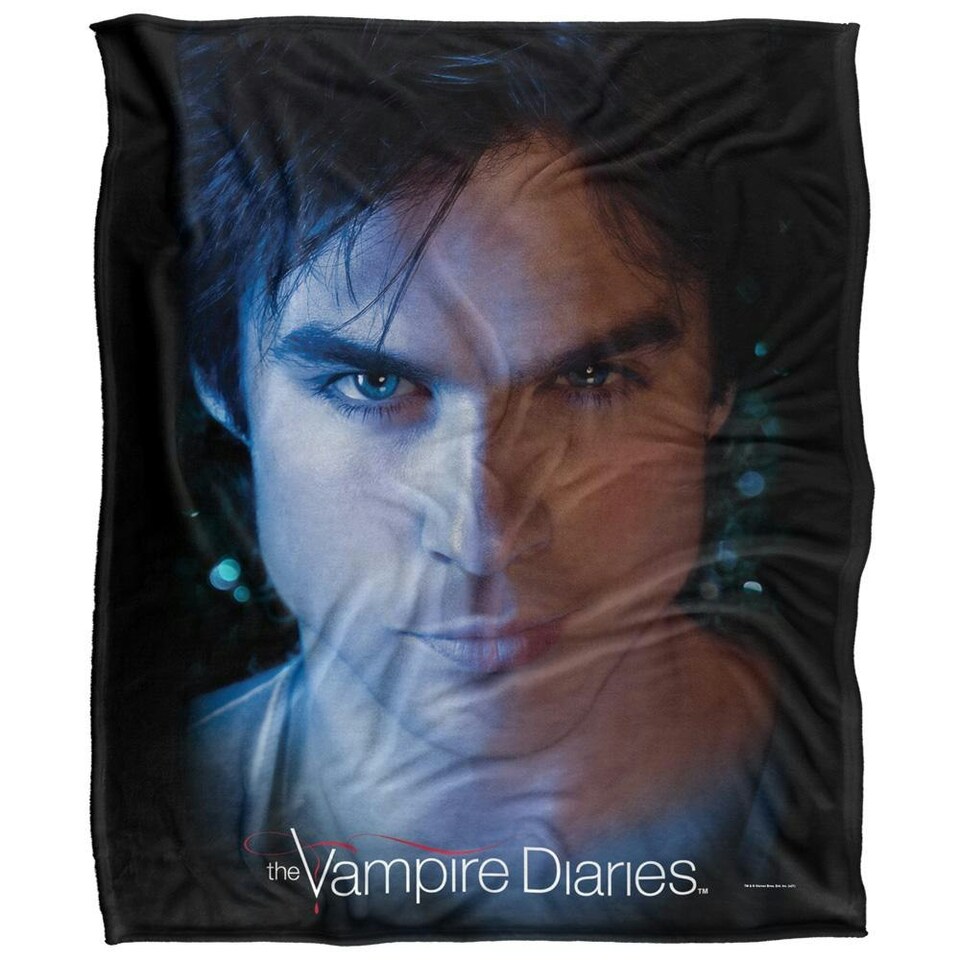 image 1 of Vampire Diaries Headshot Damon Blanket - Multicoloured - One Size