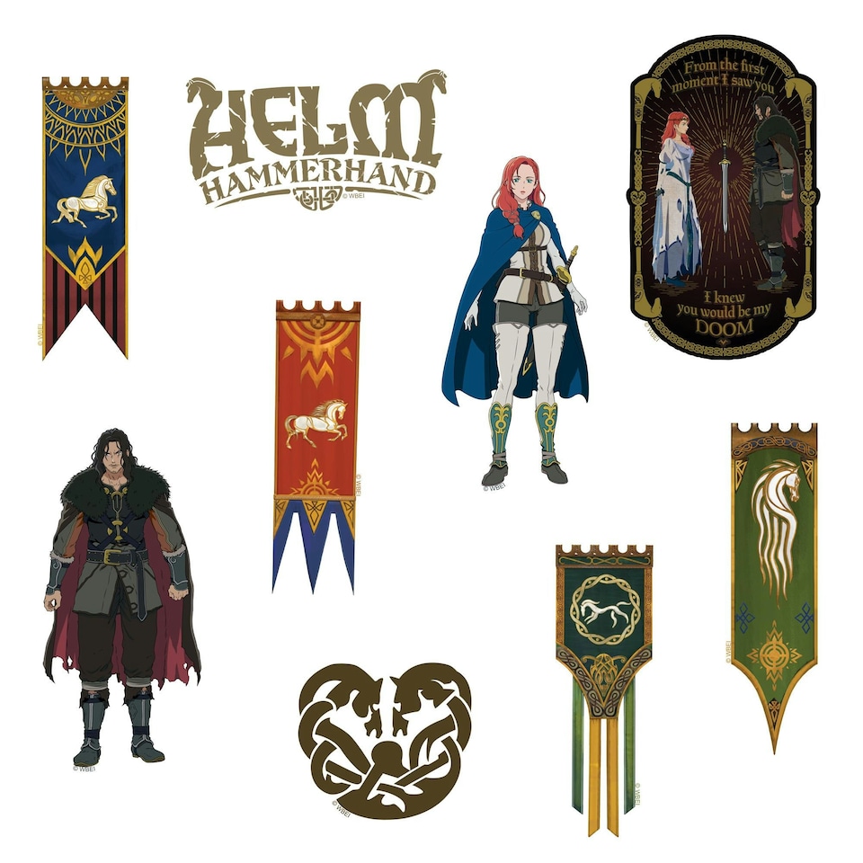 image 1 of Lord Of The Rings The War Of The Rohirrim Stickers (Pack of 100) - Multicoloured - One Size