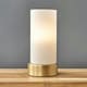 image 1 of ValueLights Dimmable Brushed Gold Table Lamp and E14 Candle LED 5W Warm White 3000K Bulb