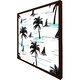 image 1 of Palm trees & sailboats (Picture Frame) Brown | XS