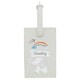 image 1 of Personalised Hessian Elephant Cream Luggage Tag Cream