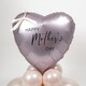 image 3 of Happy Mother's Day Greige Heart Shape Tabletop Balloon Display - Inflated Balloon In A Box
