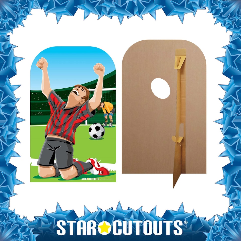 image 1 of World Football Tournament Goal Scoring Childrens Stand In Cardboard Cutout - 117cm