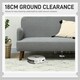 image 5 of HOMCOM 2 Seater Sofa with 21cm Thick Padding and Wood Legs, Grey
