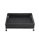 image 3 of Living and Home 1Pcs Under Bed Steel Storage Organizer Basket with Wheels | Black