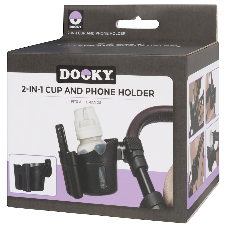 image 1 of Dooky 2-in-1 Stroller Cup And Phone Holder