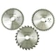 image 3 of 3pc 205mm TCT Circular Saw Blades 20/40/48 TPI & Adapter Rings Reducer TE861