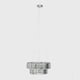 image 3 of ValueLights Elegant 5 Way Tiered Chrome And Clear Crystal Ceiling Light Pendant Fitting