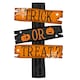 image 1 of Trick or Treat Halloween Cardboard Decoration Sign 70cm