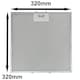 image 3 of SPARES2GO Cooker Hood Grease Filter Metal Mesh compatible with AEG Electrolux Zanussi Extractor Vent 320mm x 32cm