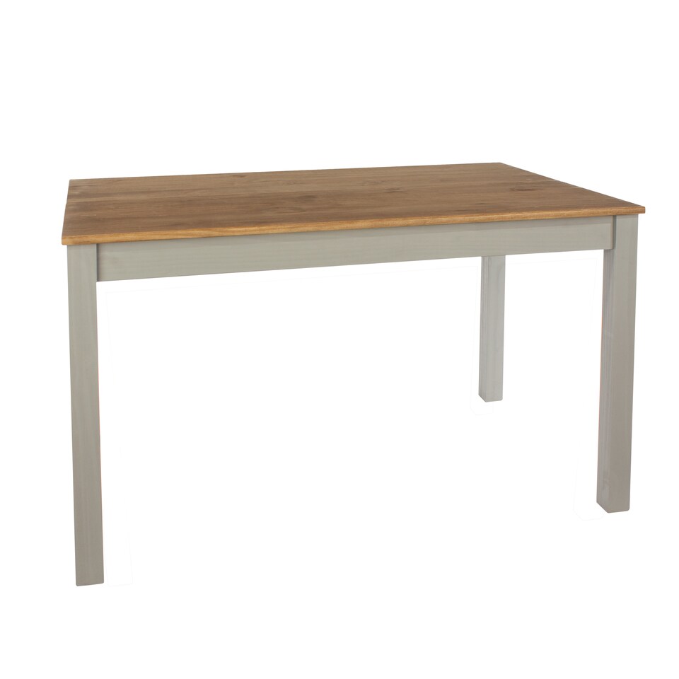 image 1 of Corona Grey Rectangular Dining Table with 2 Grey Pine Chairs & 1 Grey Pine Double Bench - Contemporary Dining Set | Grey | Antique Waxed Pine | One Size | 1