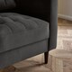 image 5 of Furniturebox Jolene Dark Grey Velvet Armchair