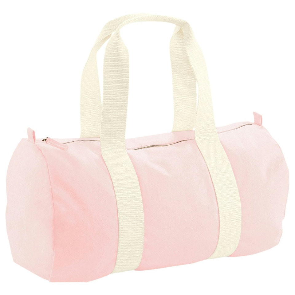 Westford Mill EarthAware Organic Duffle Bag - Pastel Pink - One Size