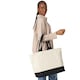 image 2 of Quadra Puerto Weekender Tote Bag | Multi | Natural/Black | 1