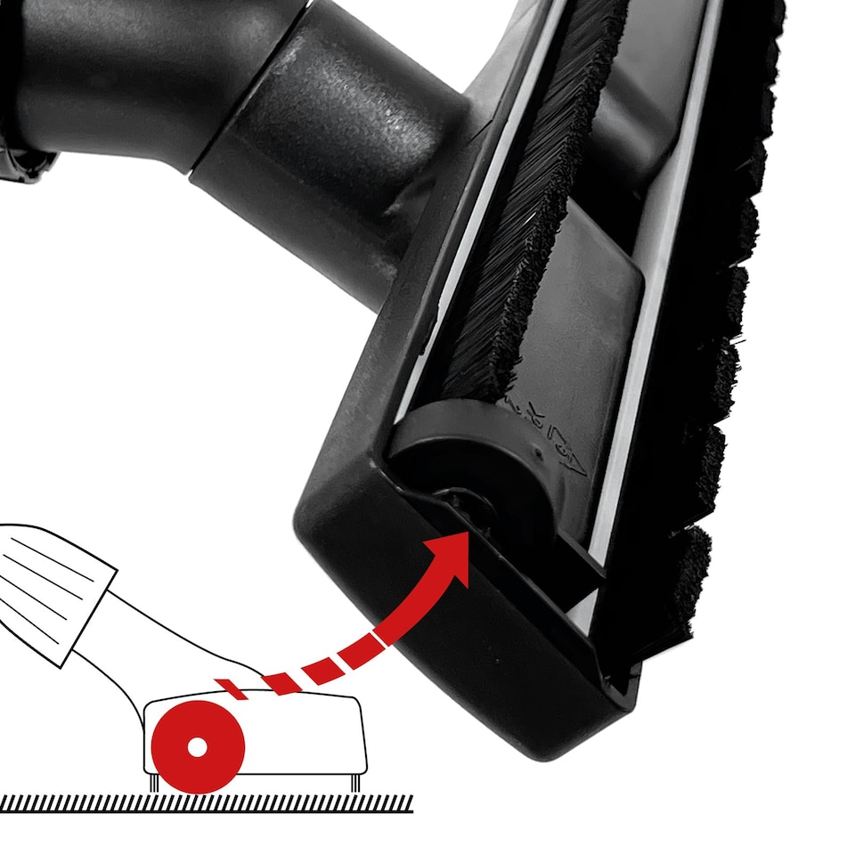 image 1 of SPARES2GO Hard Floor Slim Brush Tool Compatible with Titan 16L 20L 30L 40L Vacuum Cleaner (295mm Wide)