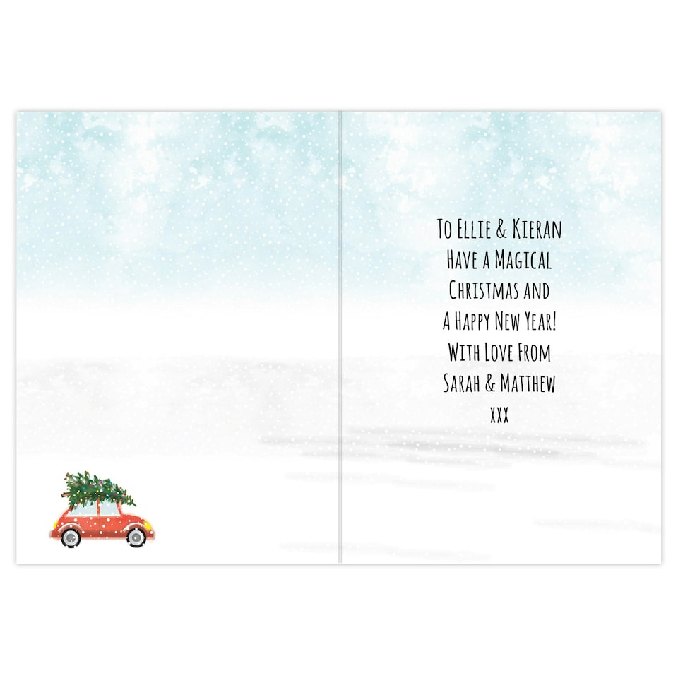 image 1 of Personalised 'Driving Home For Christmas'' Card