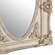 image 4 of Functional Champagne Finish Oval Border Wall Mirror, Timeless Mirror For Livingroom, Elegant Modern Mirror Silver