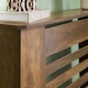 image 2 of OHS Wood Effect Radiator Cover Sideboard Shelf - Small | Brown | Dark Wood