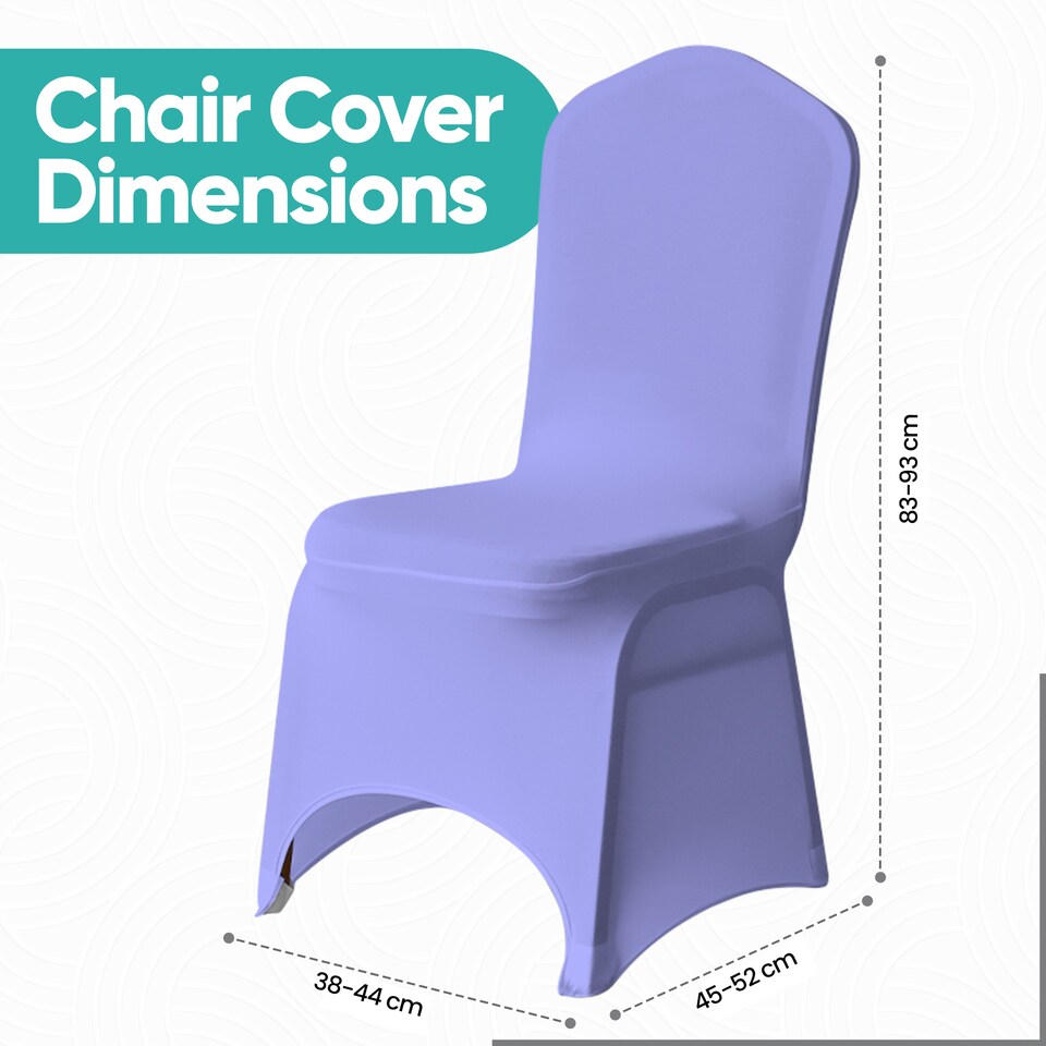 image 1 of Chair Cover Spandex Polyester Stretch Fabric Dining Slipcovers - 10pcs
