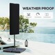 image 3 of Outsunny Garden Parasol Cover for 2-4m Outdoor Umbrella Protector w/ Rod, Zipper