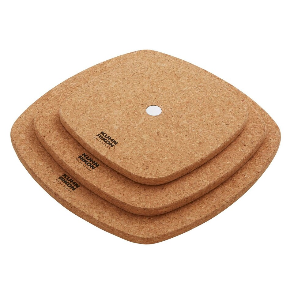 image 1 of Smart & Compact Cork Trivet Set