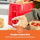 image 5 of GEEPAS Geepas 2 Slice Bread Toaster with 6 Level Browning Control - 650W, Red