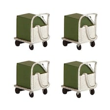Bachmann Scenecraft Coolant Trolleys 4pcs (Pre-Built)