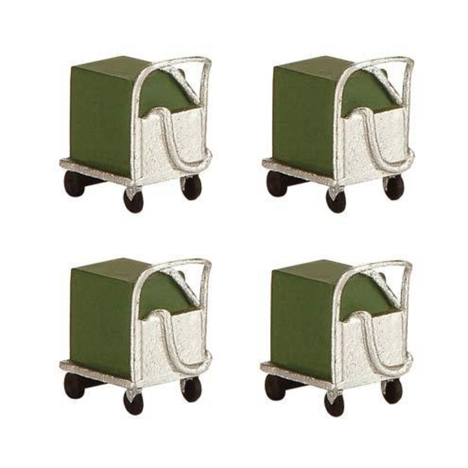 Bachmann Scenecraft Coolant Trolleys 4pcs (Pre-Built)