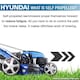 image 9 of Hyundai 17" / 42cm 139cc Self-Propelled Petrol Lawnmower, 25-75mm Cuts, Rear Discharge | HYM430SP