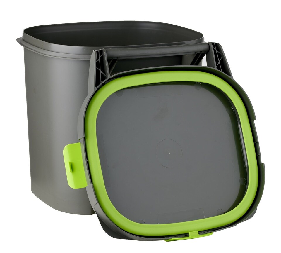 image 1 of Maze Twin Pack Bokashi Bin with 1kg Bokashi | Black | Black | One Size