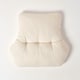 image 3 of Homescapes Cream Cotton Back Support Cushion | Cream | Cream | H 58 x W 68 x D 15 cm