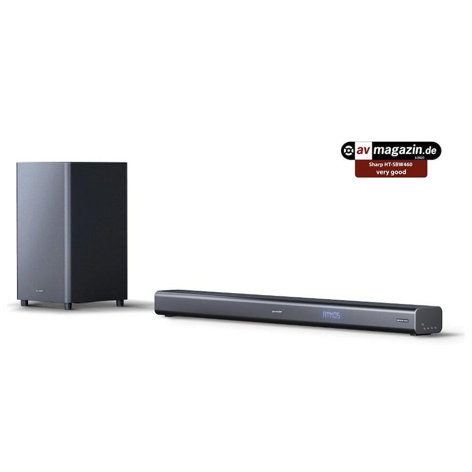 image 1 of SHARP HT-SBW460 3.1 440W Dolby Atmos Soundbar with Subwoofer