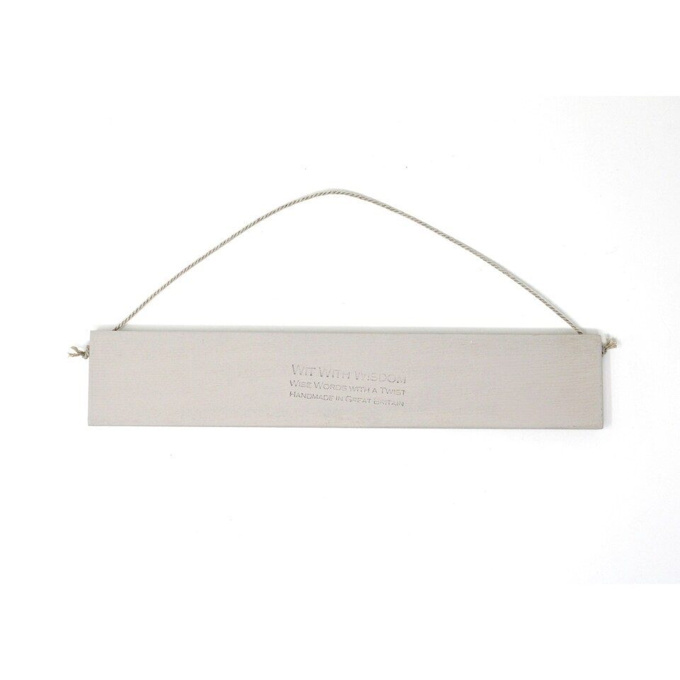 image 1 of Wit With Wisdom Wooden Hanging Sign - Snaccident