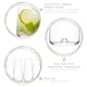 image 2 of LAV Terra Highball Glasses - 590ml - Clear - Pack of 6 Clear