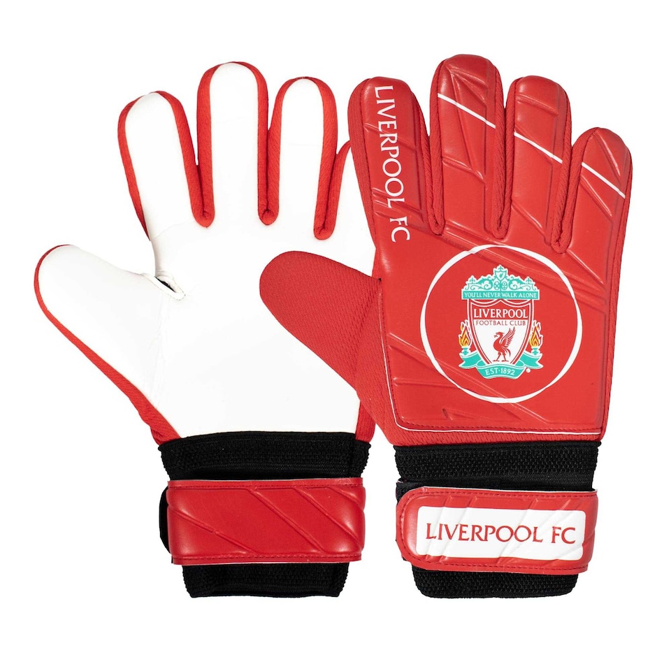 image 1 of Liverpool FC Boys Goalkeeper Gloves | Red | Red/White | 1