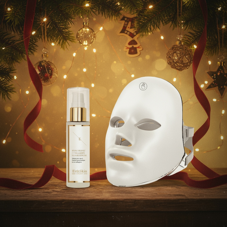 image 1 of Erth Skin London Revive & Hydrate Skin Therapy Set (Skin Retreat & Renew Light Therapy Face Mask + Ha Serum 60ml