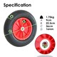 image 9 of 14 Inch Plastic Rim Wheelbarrow Replacement Pneumatic Tyre Wheel