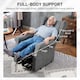 image 8 of HOMCOM Power Lift Chair, Fabric Recliner Armchair w/ Remote Charcoal Grey | Grey