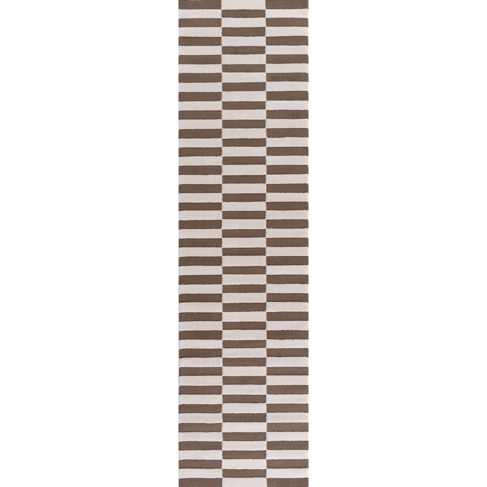 image 1 of The Rugs Loft Collection Striped Living Room Area Floor Rug and Runners Soft Pile