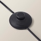 image 6 of ValueLights Camden Black Tripod Floor Lamp Grey Shade and Bulb