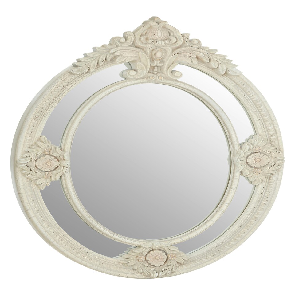 image 1 of Interiors by Premier White Finish Wall Mirror White